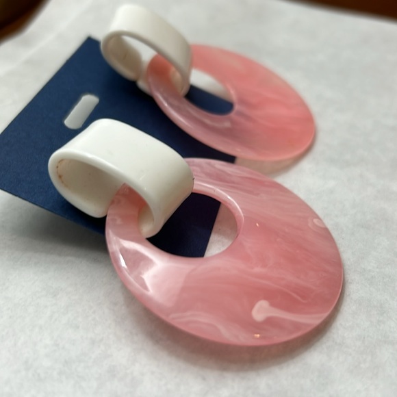 Pink 80s Earrings - Picture 2 of 4